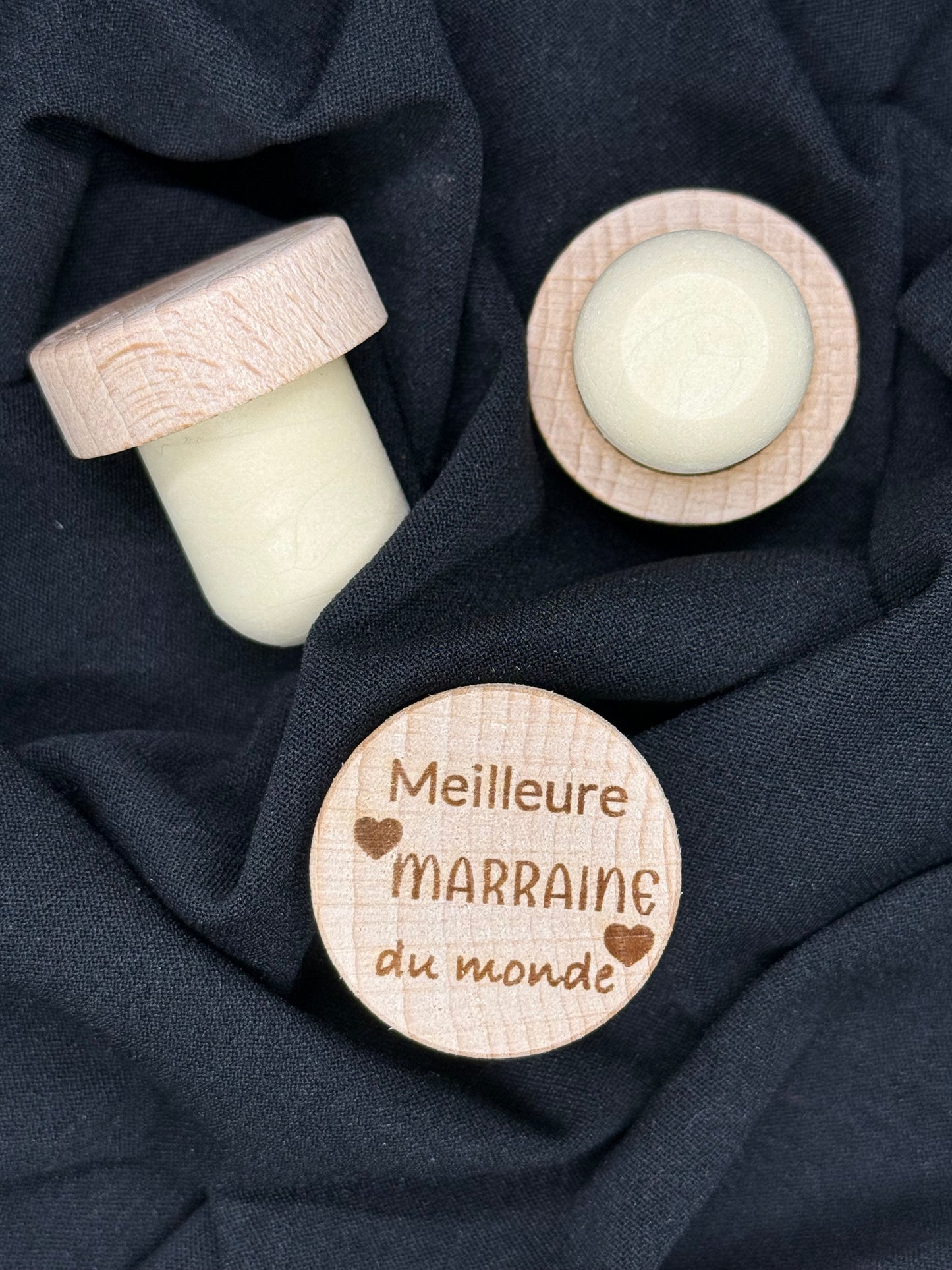 Bouchon de vin gravé Meilleure MARRAINE du monde – Cadeau personnalisé et affectueux
