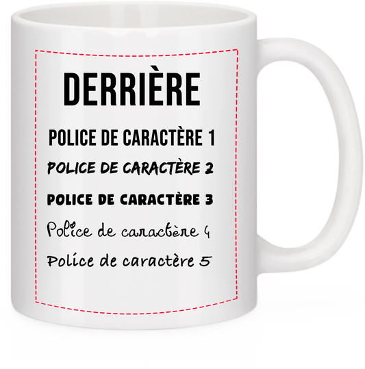 Mug Personnalisable Photo et/ou Texte – Cadeau Unique et Original