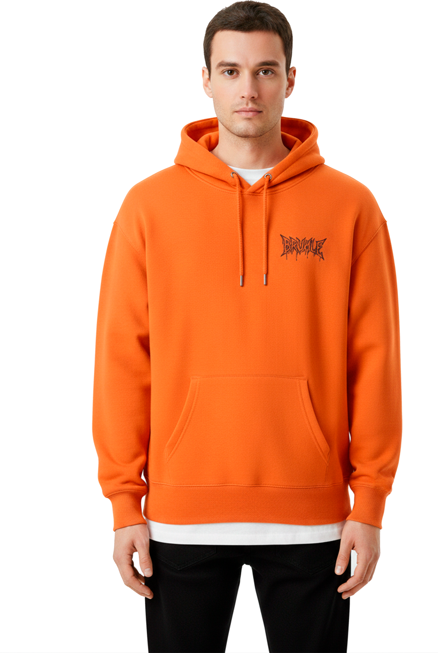 Hoodie Orange "Tête de Cul"